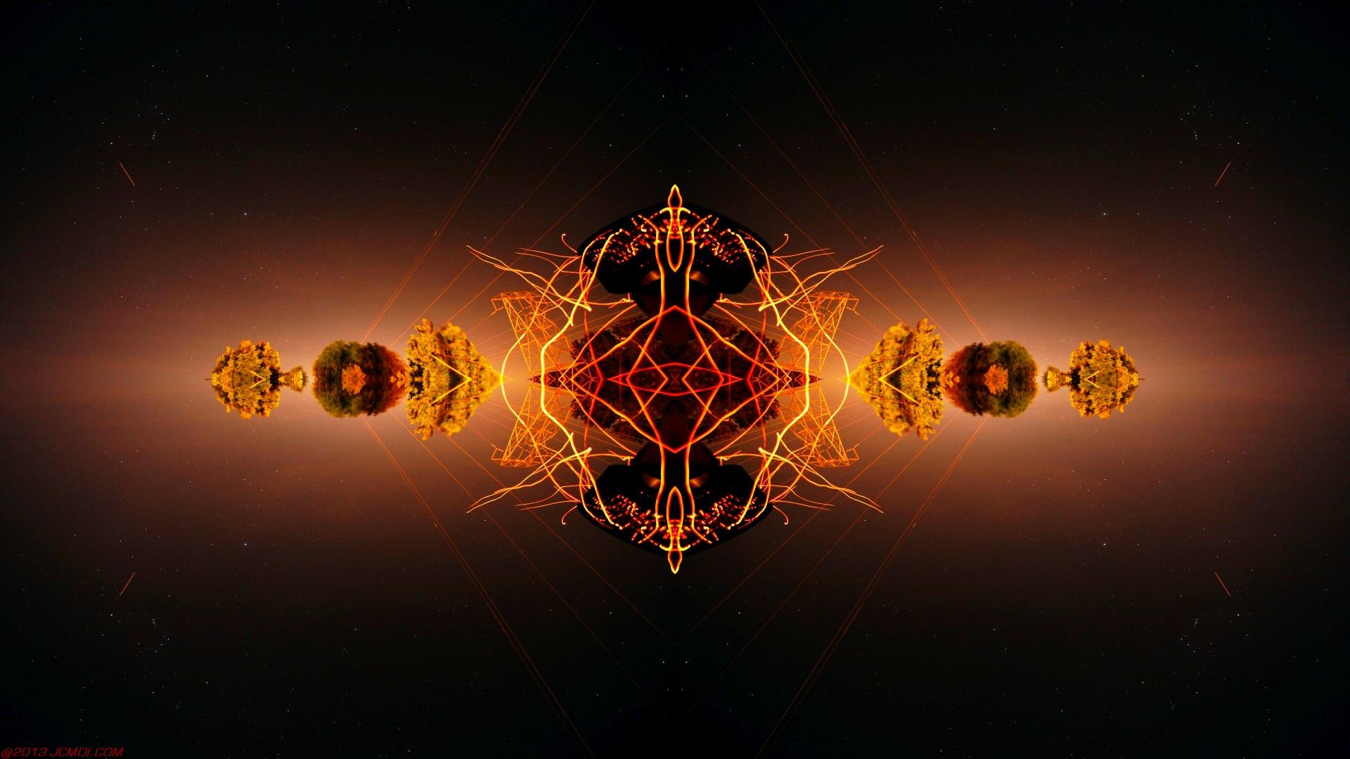 Chimney Sparks Abstract Artwork Timelapse Still Images